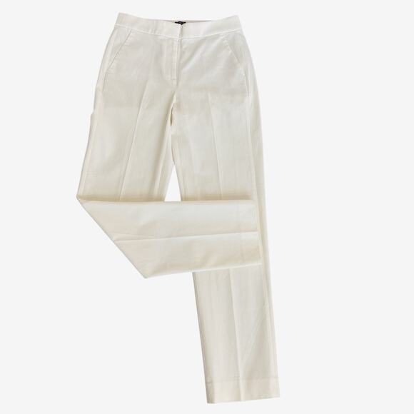 NWT J.‎ Crew Sz 4T Tall Kate Straight Leg Pant Bi-Stretch Cotton Blend Ivory - Picture 6 of 14